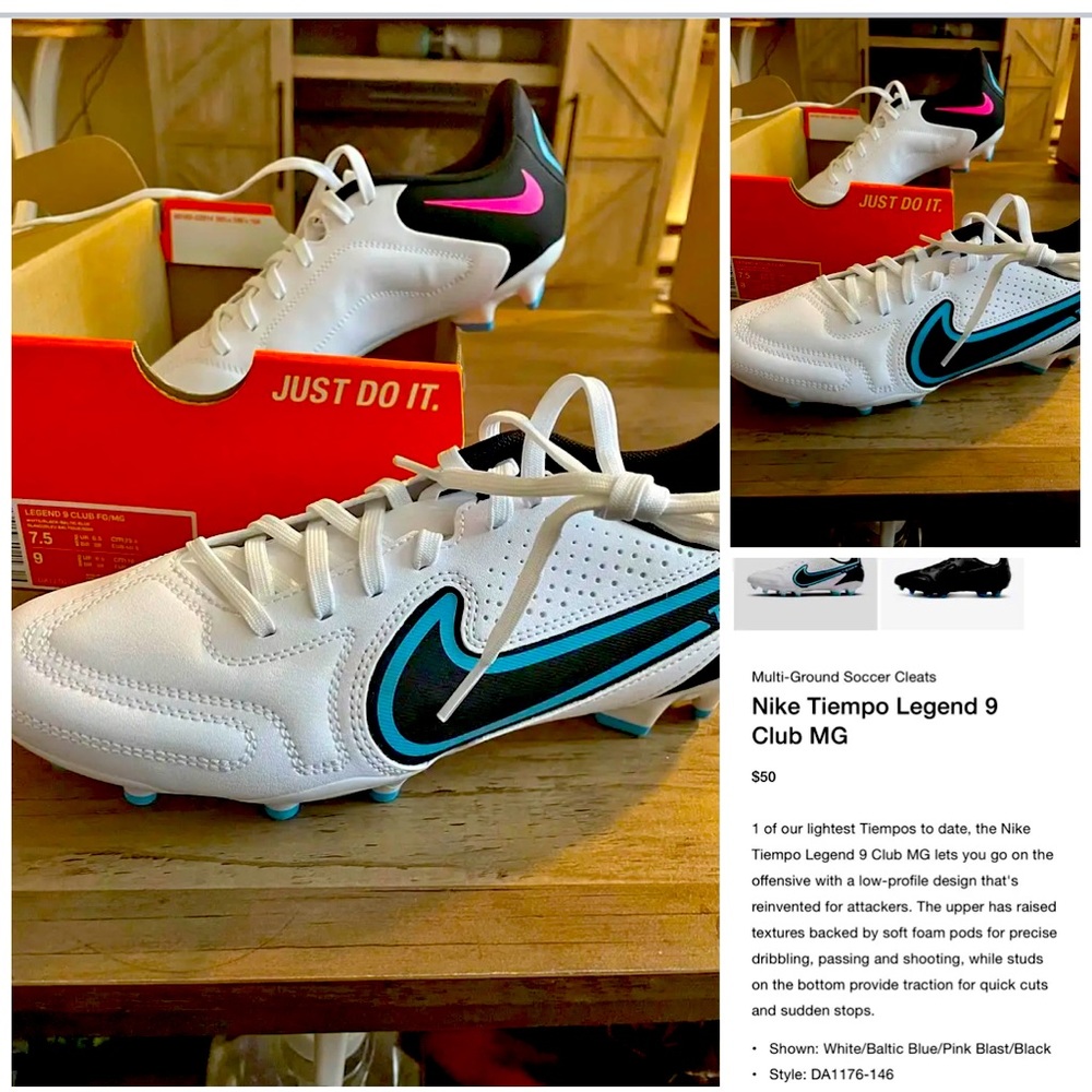 Brand new in box-Tiempo Nike Cleats